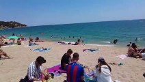 Beach Walking Spain - Costa Brava  - Summer - August 2022