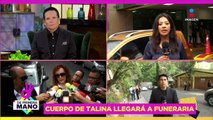 Enlace: Familia y amigos esperan llegada del féretro de Talina a funeraria