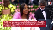 Naomi Campbell welcomes second child