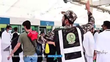 "قوات أمن المنشآت" تواصل جهودها لتنظيم حركة الحجاج بمحطات قطار المشاعر