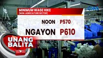 Dagdag na P40 sa minimum wage, ipapatupad na sa July 16 | UB