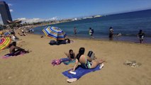 Beach Walk tour, Barcelona Spain, Beautiful Beach