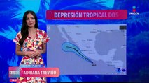 La Depresión Tropical Dos-E va generar fuertes lluvias