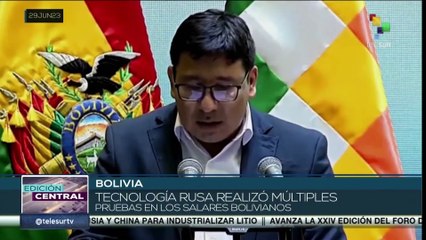 Download Video: Gobierno de Bolivia firmó contratos con empresas de China y Rusia para industrializar el litio.