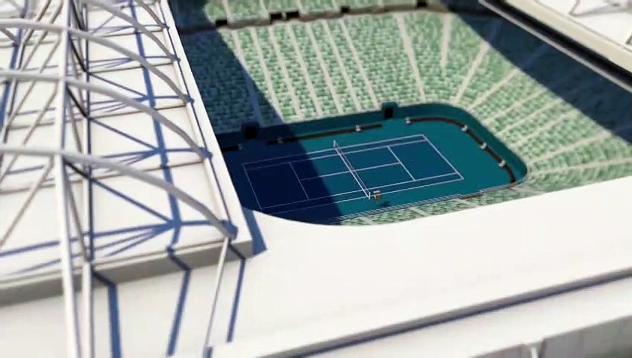 Las canchas de tenis