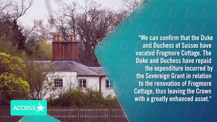 Meghan Markle & Prince Harry OUT Of Frogmore Cottage (Report)