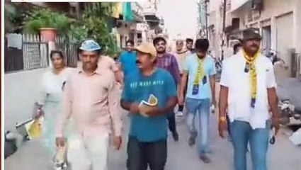 भिण्ड:आप कार्यकर्ताओं ने महारैली के लिए लोगों को किया आमंत्रित