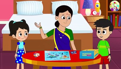 Summer Vacation's Homework _ Animated Stories _ English Cartoon _ Moral Stories _ PunToon Kids