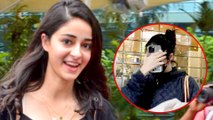 Ananya Panday Hides Her Face From Paparazzi