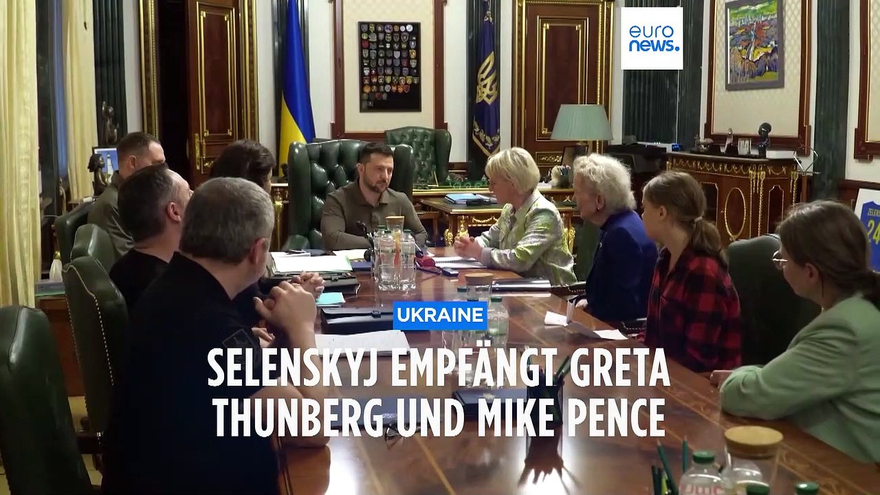 Greta Thunberg bei  Selenskyj: Ökozid ist eine Form der Kriegsführung