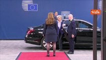 Consiglio Ue, l'arrivo della presidente della Commissione europea von der Leyen