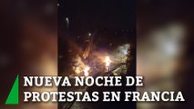 Nueva noche de protestas en Francia con enfrentamientos e incendios