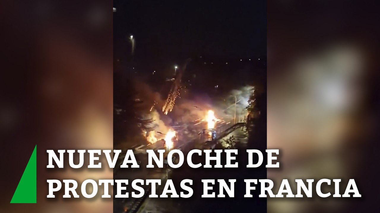 Nueva noche de protestas en Francia con enfrent...