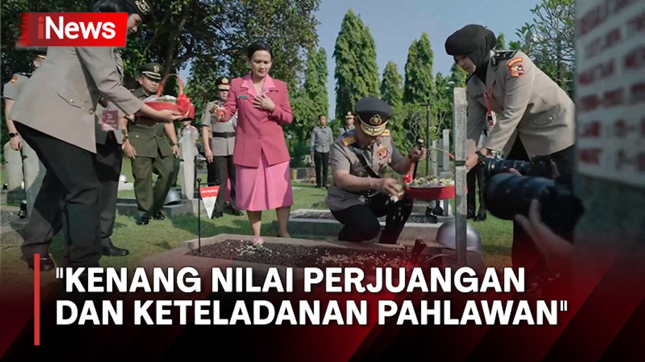 Jelang HUT ke-77 Bhayangkara, Kapolri Listyo Ziarah ke TMP Kalibata