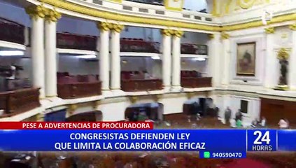 Congresistas defienden ley que limita la colaboración eficaz