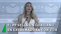 El PP sella un gobierno en Extremadura con Vox