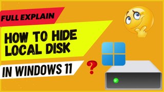 How to hide local disk in windows 11 PC or Laptops