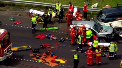 Driver jailed for more than 12 years over six-car crash