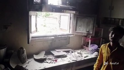 मौके पर पहुंची दमकल ने बुझाई आग, टला बड़ा हादसा