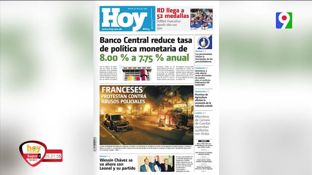 Titulares de prensa Dominicana del viernes 30 de junio | Hoy Mismo
