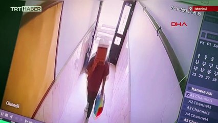 Başına kutu geçirerek bisiklet çaldı