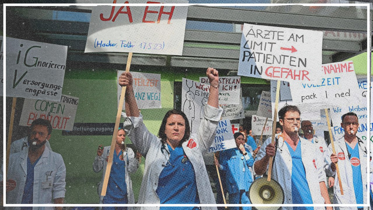 Warnstreik in der Wiener Klinik Ottakring abgehalten