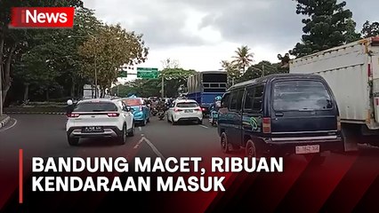 Jelang Sore Bandung Disergap Macet, Ribuan Kendaraan Masuk