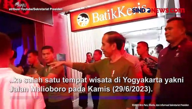 Bertemu Jokowi di Malioboro, Seorang Warga Menangis Histeris