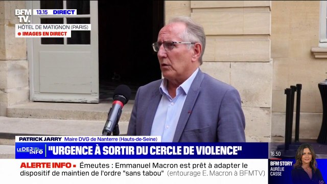 Mort de Nahel: Nous devons parvenir à sortir de cette spirale de la violence tous ensemble affirme Patrick Jarry, maire de Nanterre