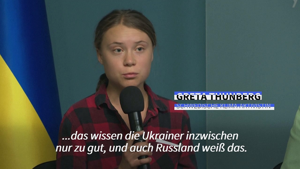 Greta Thunberg: 'Ökozid' in der Ukraine ist 'Form der Kriegsführung'