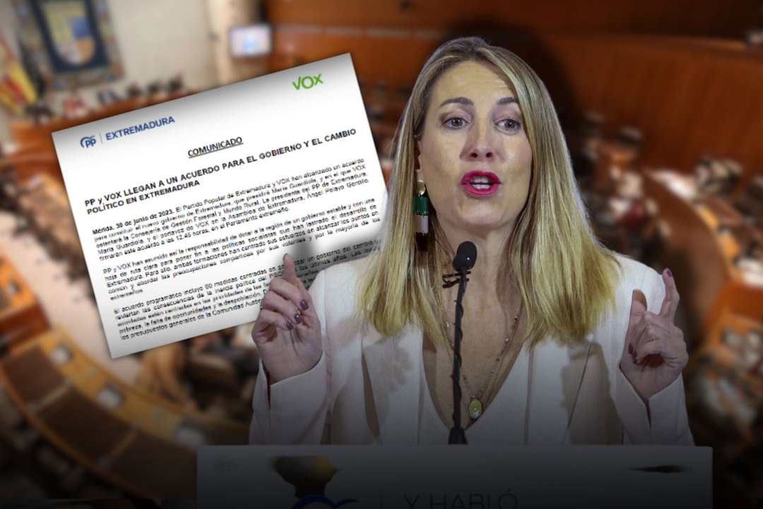 La reconversión de María Guardiola: de dar la espalda a Vox a abrirle las puertas de par en par