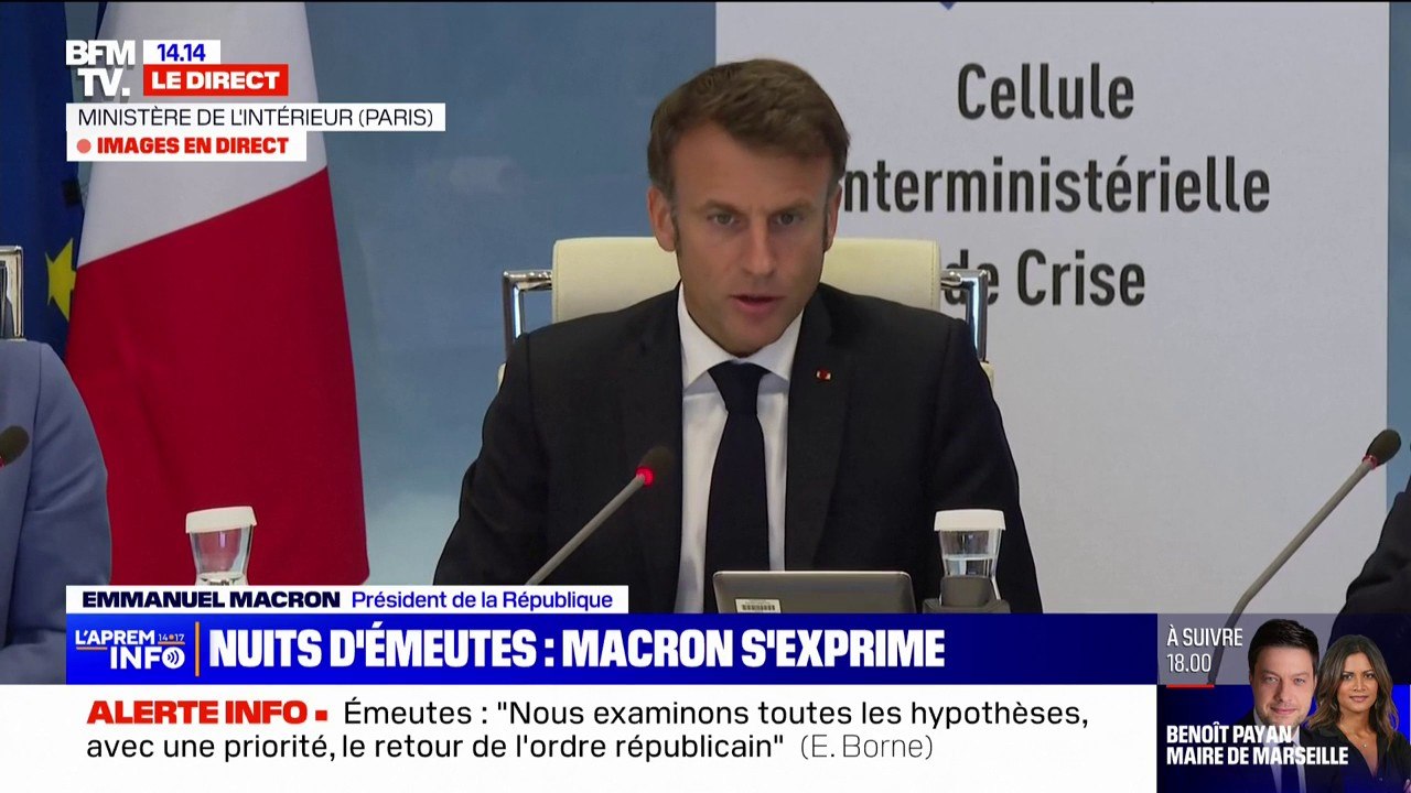 Emmanuel Macron: "La décision a été prise d'annuler plusieurs événements festifs"