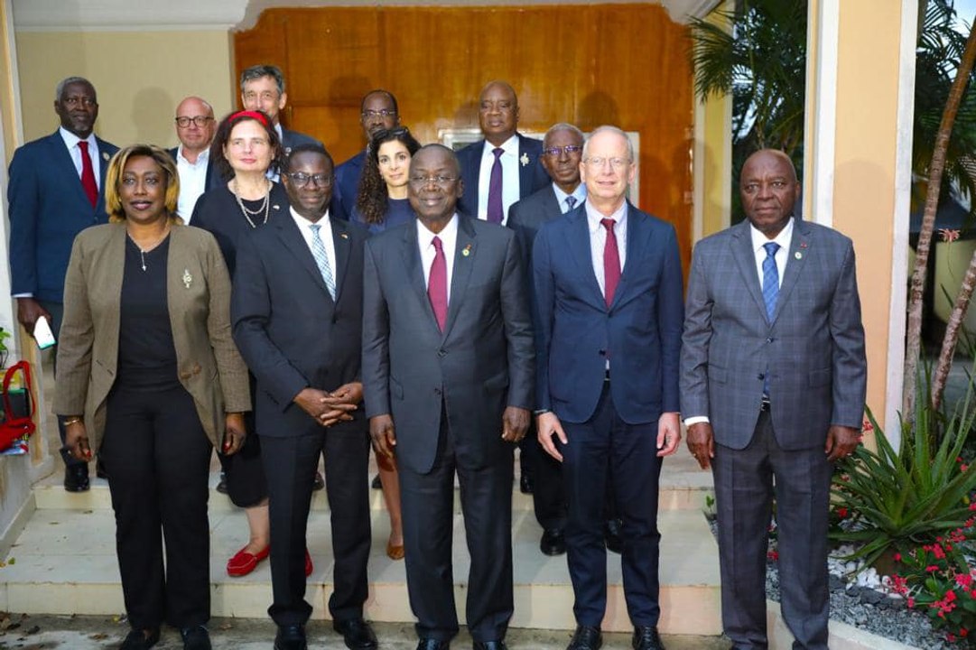 Ahoussou Kouadio Jeannot, Président du Sénat reçoit une délégation du Parlement Allemand