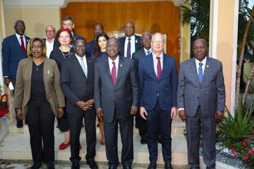 Ahoussou Kouadio Jeannot, Président du Sénat reçoit une délégation du Parlement Allemand