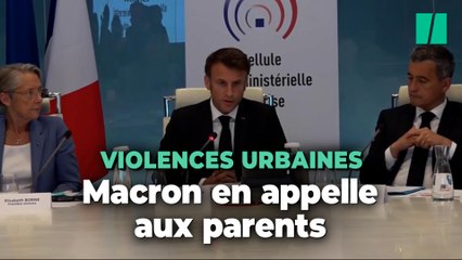 Download Video: Emmanuel Macron en appelle à « la responsabilité des parents » après les violences suite au décès de Nahel