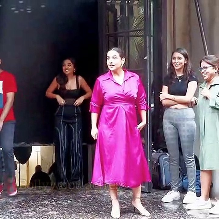 Vidya Balan & Prajakta Koli were spotted in Andheri To promote his upcoming film Niyat