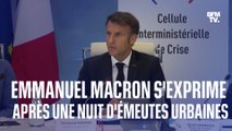 Nuits d'émeutes: Emmanuel Macron en appelle 