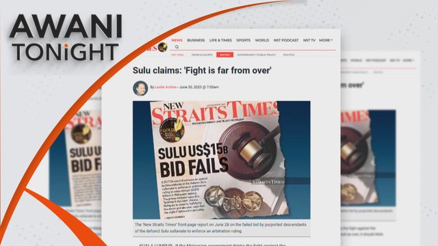 AWANI Tonight: Malaysia to go on the offensive against Sulu claimants, says Azalina