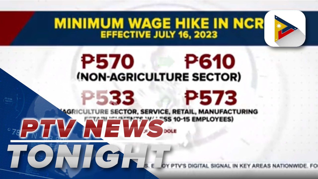 Regional Wages Tripartite and Productivity Board OKs proposed P40 hike to minimum wage for workers