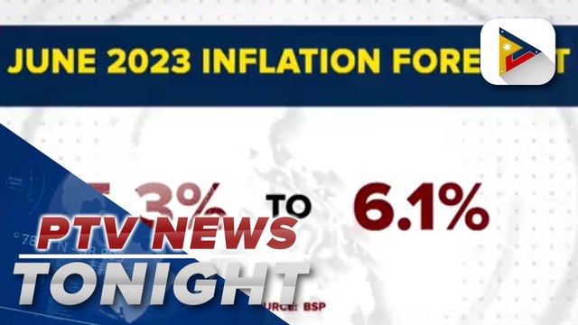 BSP expects PH inflation to slow down to 5.3%-6.1% this June