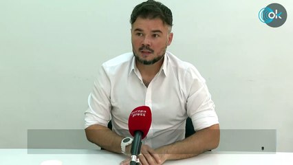 Rufián retrata a Sánchez «Estoy orgulloso de haber negociado los indultos en un despacho»