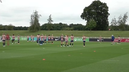 England Women training at SGP ahead of Portugal world cup friendly
