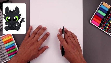 How To Draw Toothless - How To Train Your Dragon