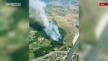 İzmir'de orman yangınına 6 uçakla müdahale
