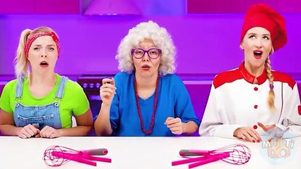 Ich vs Oma: Koch-Challenge | Einfache Geheime Hacks und Gadgets von Multi DO Challenge