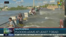 At least seven people have died in floods in South Africa