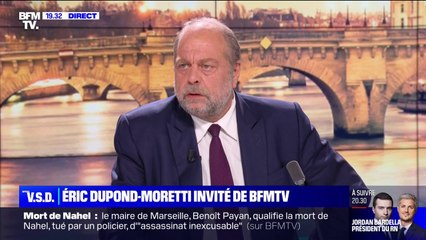Émeutes: "La mort de ce jeune homme ne peut en aucune façon servir de prétexte", affirme Éric Dupond-Moretti