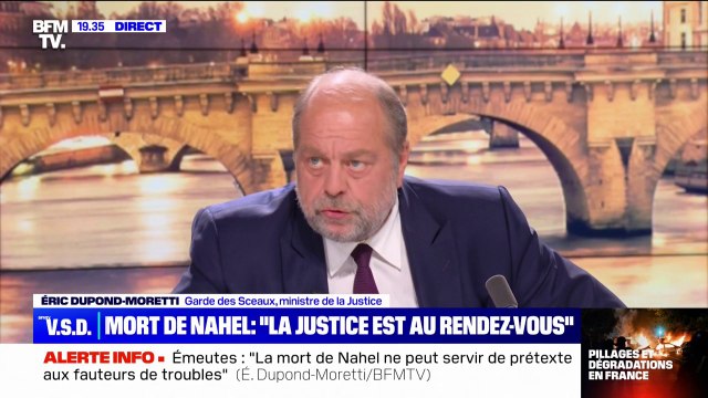 Mort de Nahel: La justice ne se rend pas en pillant des magasins à deux heures du matin , pour Éric Dupond-Moretti