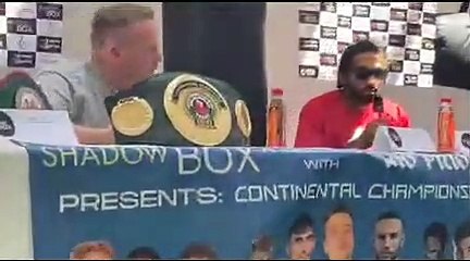 Boxing press conference, Gething vs Yaxley