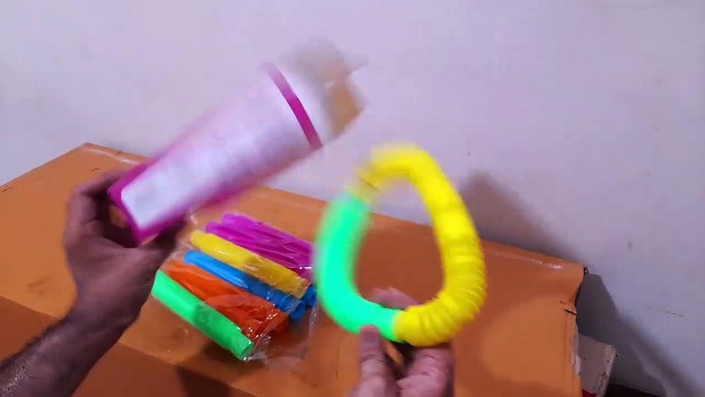 Unboxing and Review of Pop Tube Sensory Fidget Toy for Stress Reducer Anxiety Relief